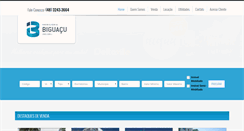Desktop Screenshot of imobiliariabiguacu.com.br