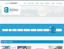 Tablet Screenshot of imobiliariabiguacu.com.br